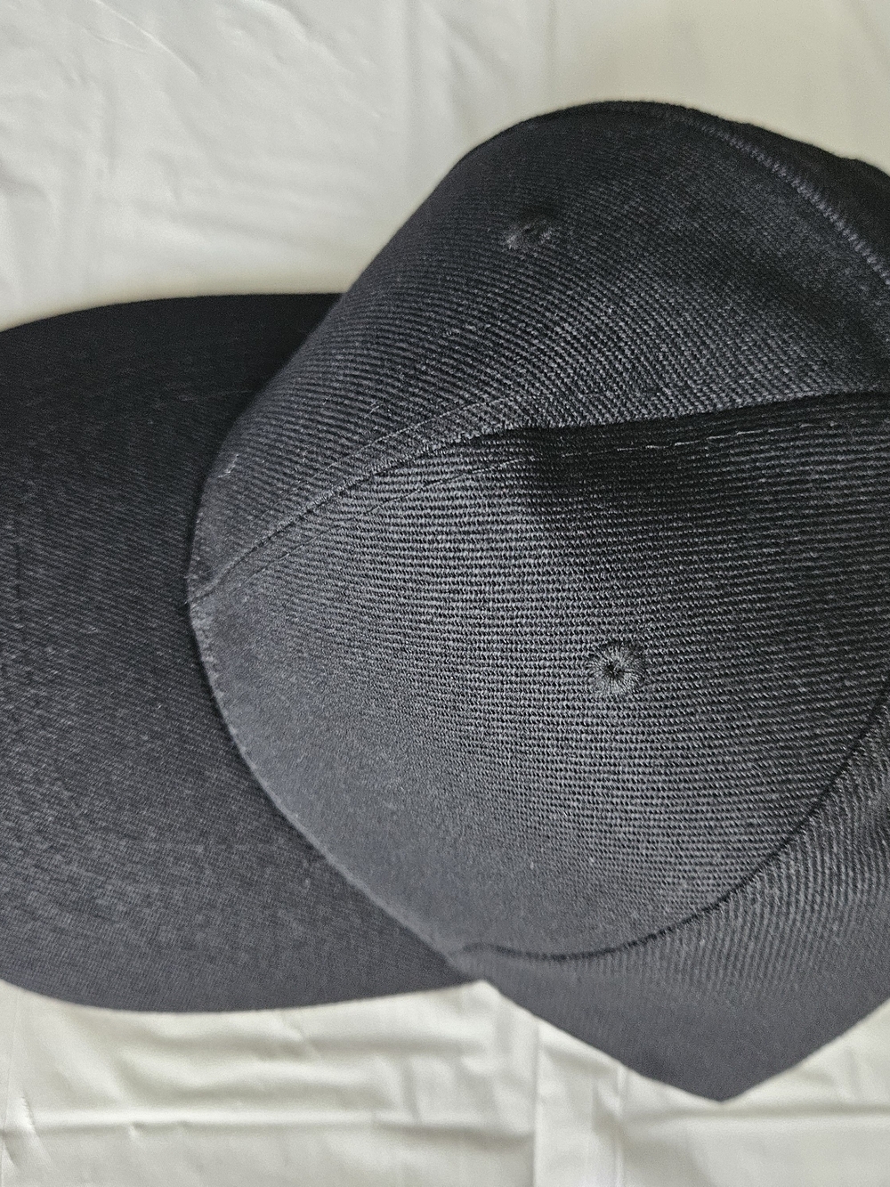 Black Blank Snapback Cap Adjustable Flat Bill Plain Baseball Hat Unisex